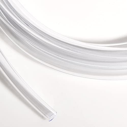 Ququyi PVC צינורות ויניל צינור פלסטיק בדרגה קלה, 5/8 ID x 13/16 OD לחץ נמוך צינור צינור ויניל צינור BPA