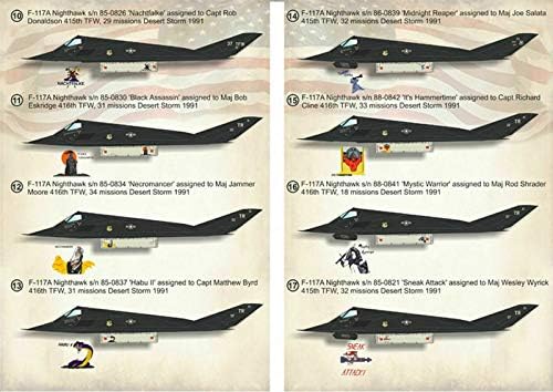 סולם הדפסה 72-223-1/72 לוקהיד F-117 Nighthawk