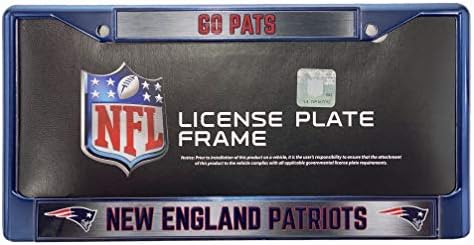 NFL ניו יורק ענקים פרימיום ארוך ארוך ארוך כרום עם סגסוגת אבץ סגסוגת אבץ מסגרת רישוי - מחזיק