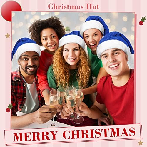 גייוגה 6 חתיכה חג המולד כובע חג המולד סנטה קלאוס כובע קטיפה סנטה כובעי יוניסקס נוחות חג המולד כובע
