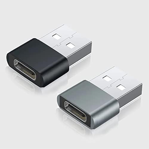 USB-C נקבה ל- USB מתאם מהיר זכר התואם לתחום RMX2086 שלך למטען, סנכרון, מכשירי OTG כמו מקלדת,