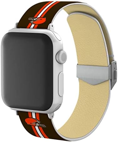 זמן המשחק Cleveland Browns Signature Series Watch Band תואם ל- Apple Watch
