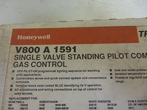 Honeywell, Inc. V800A1591 3/4 x 3/4 כניסה שילוב מתח נמוך בקרת גז, גז LP