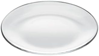 צלחת קינוח זכוכית - סט של 6 צלחות - לסלט - קינוח - מתאבן - מעוצב - קוטר 6 אינץ ' - תוצרת אירופה - מאת