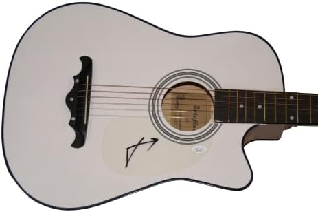 ג 'ארד לטו חתם על חתימה בגודל מלא גיטרה אקוסטית ג' יימס ספנס אימות ג 'יי. אס. איי קואה - שלושים שניות