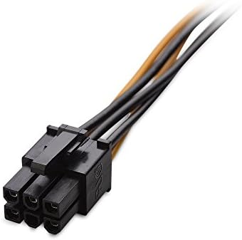 ענייני כבלים 2 חבילות 6 סיכות לכבל חשמל SATA - 8 אינץ '