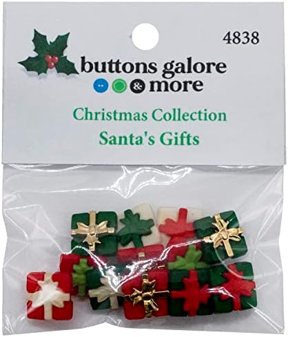 כפתורים של כפתורי חג המולד של גלגורה של סנטה לתפירה לתפירה של פרויקטים של Squapbookbookbookbook. 36