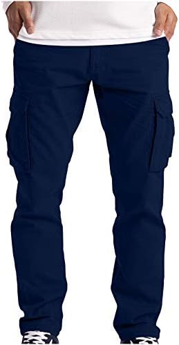 מכנסי מטען חדשים ביותר לגברים, מתאימים למכנסיים ישרים של כל התאמה, מסובך, סרבי כיס רב-נושמים מזדמנים,