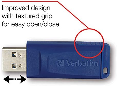 מילולית 16GB USB 2.0 כונן פלאש - תואם ללא כובע ותואם אוניברסלי - 5 חבילה - כחול - 99810