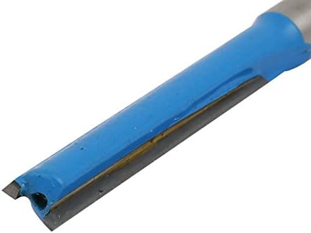 AEXIT 1/4 X כלי מיוחד 1/4 חור מקדח עגול 2 חלילים חתיכות נתב ישר כחול לדגם נגר: 47AS317QO724