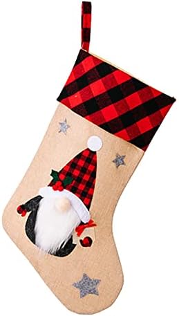 קנאפה גרביים גדולות גרבי ממתקים קישוטי חג המולד ביתי לחג חג המולד קישוטי מסיבות חג המולד גבישים למנורות
