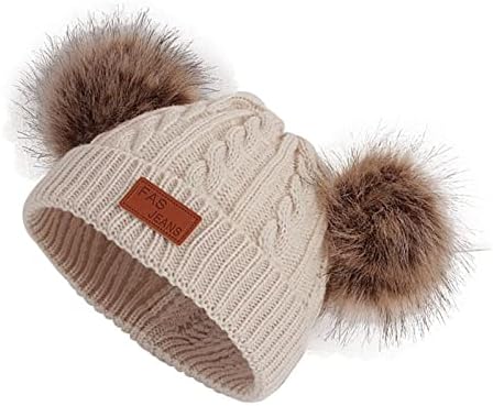 כובע דלי לילדים כובע דלי תינוקות פעוט כובע חורף לתינוקת ילד סרוג כובעי סקי חמים כובעי ילדים 0-24 חודשים