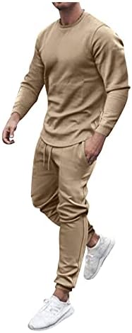 Stoota Mens 2021 2 חתיכות סט תלבושת אימונית מוצקה וצבעוניות, מכנסי ספורט ספורט ספורט מכנסיים סרבלים פעילים