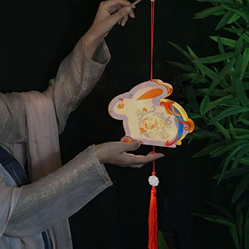 פסטיבל אמצע סתיו פסטיבל סיני בסגנון סיני פנס חמוד בעבודת יד עתיק עתיק תלייה עתיקה