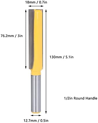 חותך חריץ של חריץ של 1/2in, ציפוי PTFE דיוק גבוה גוף פלדה מוקשה בגודל סטנדרטי גודל אנטי הצטמקות עיצוב סומק