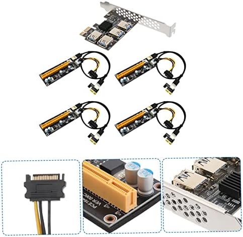 ערכות מרים של Solustre מציגה PCI-E Riser Adaptador מתאם מחשב מתאמי USB מתאמי USB מאריך כרייה PCIE