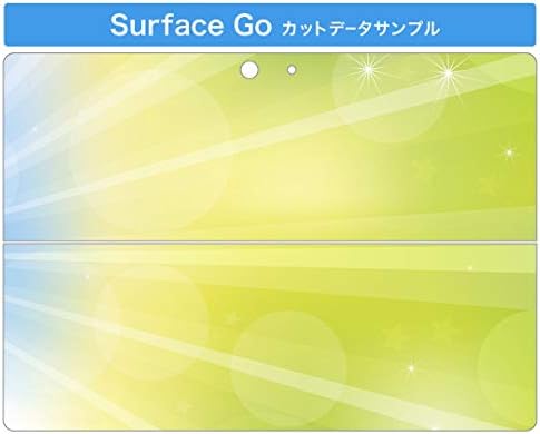 כיסוי מדבקות Igsticker עבור Microsoft Surface Go/Go 2 עורות מדבקת גוף מגן דק במיוחד 001818 דפוס פשוט ירוק