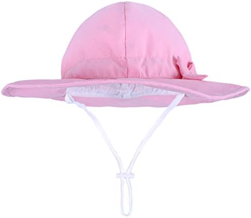 פעוט כובע פעוט כובעי קיץ כובעי תינוקות כובע חוף עד 50+ כובע דלי רוחב רוחב לבנים ילדה