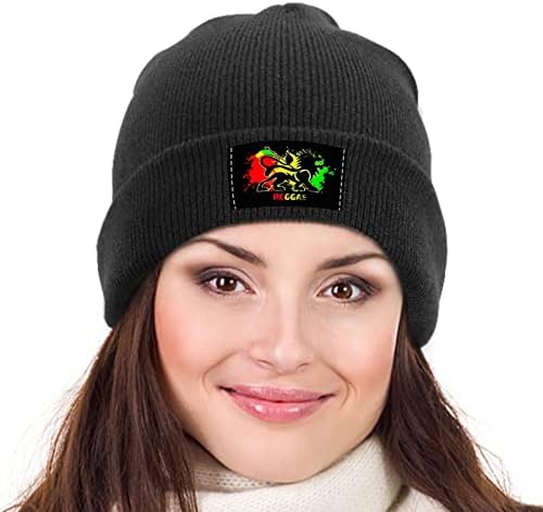 האריה רגאיי ג ' מייקה סרוג כפת כובע רך סקי כובע גולגולת כובע לנשים גברים בית משרד נסיעות