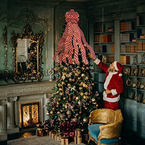 עץ חג המולד של זארסיו טופר בעבודת יד בעבודת יד גדולה קשת קישוטים לחג המולד כפרי קישוטי חג המולד כפרי עיצוב