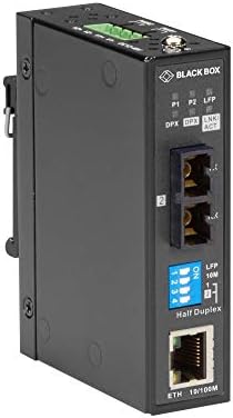 Black Box Fst Eth Ind Med Conv Cop לסיב של 10/100 mbps mm, 1310nm, 2 קמ, SC