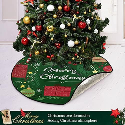 עץ חג המולד מתוק קופסת מתנה קופסת עץ חג המולד מחצלת עץ עמיד למים עמד