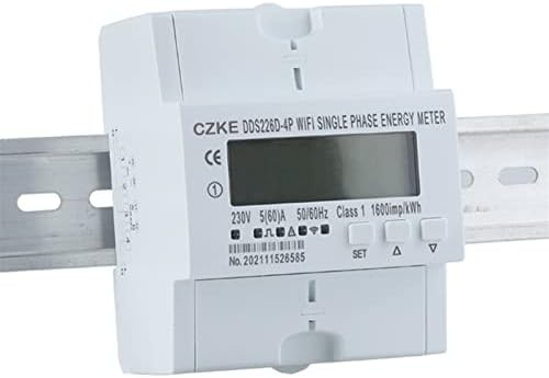 UNCASO שלב יחיד 220V 50/60Hz 65A DIN מסילה WiFi WiFi חכם מד אנרגיה צג Monitor KWH Meter Wattmeter