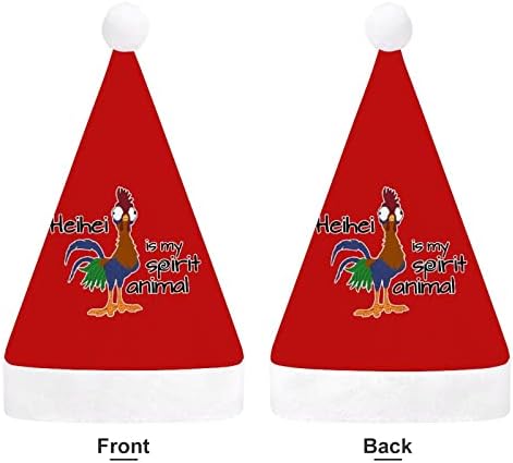 תרנגול היי היי רוח בעלי החיים חג המולד כובע סנטה כובעי חג המולד עץ קישוטי חג דקור מתנות למבוגרים נשים משפחת גברים
