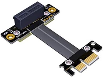 ADT-LINK 90 מעלות זווית ימנית PCIE 3.0 X1 עד X1 כבל הרחבה R11SL 8G/BPS מהירות גבוהה PCI EXPRES