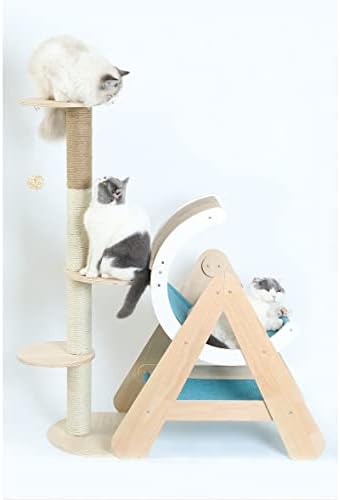גרט חתול גשר טיפוס מסגרת עץ לחיות מחמד חתול עץ בית מיטת ערסל סיסל גרוד חתול ריהוט חתול צעצוע