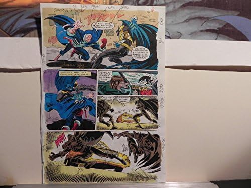 באטמן צל העטלף כרך.1 22 אמנות הפקה חתומה על ידי א. רוי עם קוא עמ ' 22