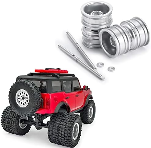 RCHUBAM RC RC גלגלים אחוריים עם פיר כונן CVD עבור 1/24 SCX24 DEADBOLT BRONCO C10 RC Crawler CAR