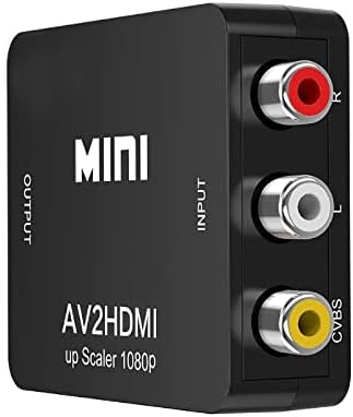 ממיר Sagasave HDMI ל- AV, 1080p Mini RCA מורכב CVBS VIDEO VIDEO AUDIO CONVERTER מתאם תומך PAL/NTSC
