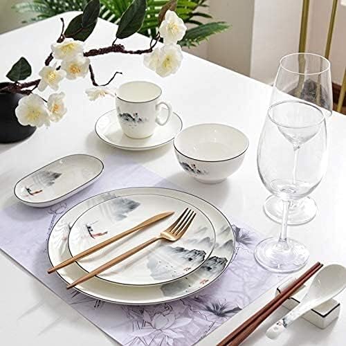 ערכת ארוחת ערב מפוארת למתנות למסיבות או לחתונה, סט כלי שולחן סין סיני, שירות לאנשים 1, הגשת ארוחת ערב למטבח,
