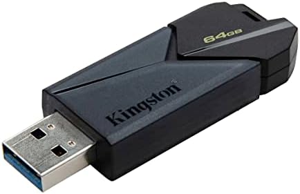 קינגסטון Datatraveler Exodia Onyx 64GB USB 3.2 Gen 1 Flash Drive עם כובע ולולאה נעים מלוטש