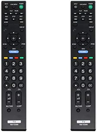 החלפת שליטה רחוקה של 2-Pack RM-YD065-תואם ל- Sony KDL55HX729 TV
