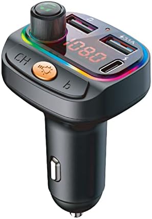 5.0bluetooth FM משדר לרכב, עם יציאות USB כפולות, תצוגת LED, תמיכה בכונן הבזק USB XR6