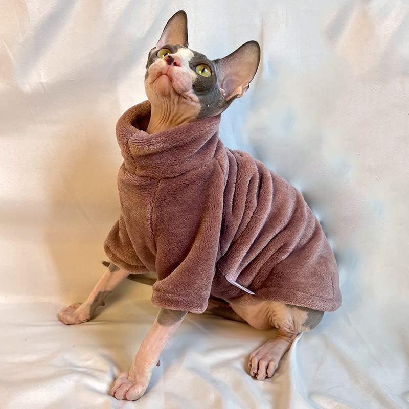 קפוצ'ונים של צמר כלבים סוודר חתולים בגדים חמים חורפים בית בגדי כלבים חורפיים נוחים לכלבים קטנים