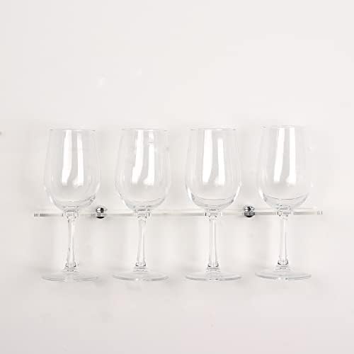 מחזיק זכוכית יין וונליאן מחזיק כוס יין רכוב מחזיק קיר אקרילי מחזיק זכוכית יין רכוב על כלי שולחן מחזיק זכוכית