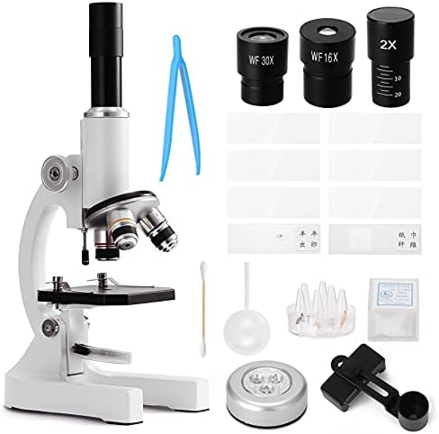 N/A מיקרוסקופ אופטי 64X-2400X בית ספר יסודי חד-יסודי ילדים מדעי ביולוגיה ניסיונית הוראה מיקרוסקופ