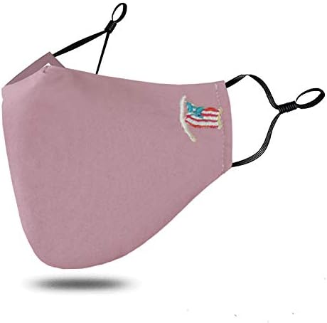 כיסוי פנים לשימוש חוזר בניו -מרמר עם דגל אמריקאי רקום ונוח נושם - ספינה מארהב