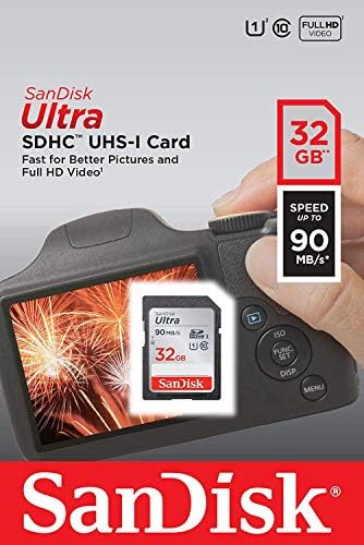 Sandisk Ultra - 10 חבילות חבילות UHS -I Class 10 SD קמעונאות בכרטיסי זיכרון פלאש - עם הכל חוץ מקורא כרטיסי
