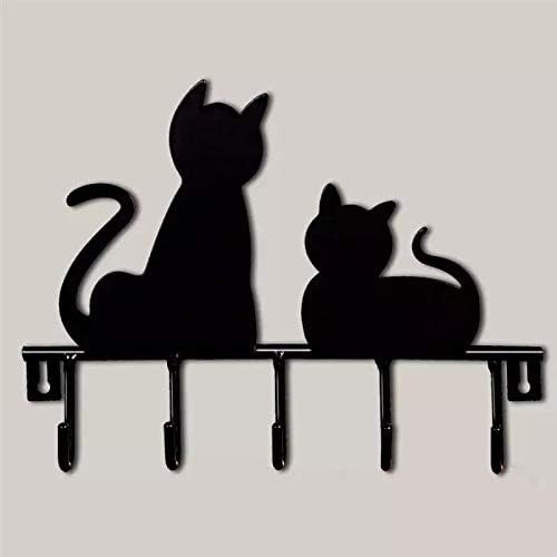 WYKDD 1 pc מצויר מקסים חתולים דקורטיביים מעשיים מעצבים ווים קיר מחזיק קיר קולב קיר קולב עיצוב הבית קולב
