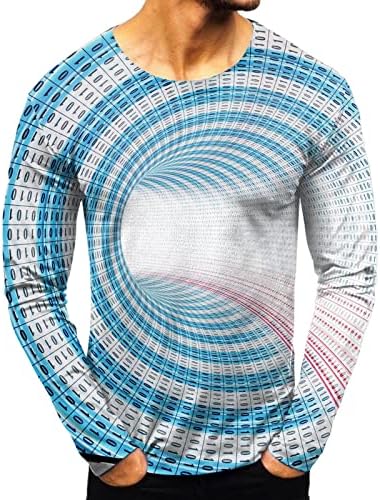 XXBR 2022 חולצות טריקו שרוול ארוך של גברים, רחוב סתיו 3D דיגיטלי דיגיטלי הצוות הצוואר צוואר צוואר