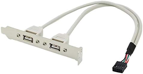 2-יציאה USB2.0 סיומת האם כבל USB CHASSIS PCI CHASSIS BACK PANE