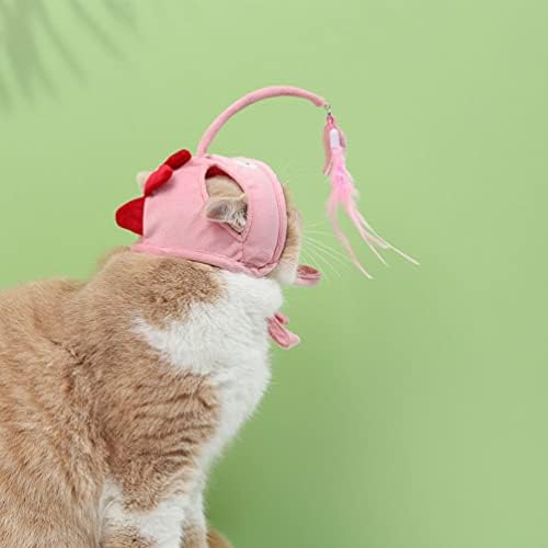 אליפיס 2 יחידות חתול כובע חתול תלבושות דינוזאור דגי כובע ראש לובש חתול צעצוע חתול כיסויי ראש בארה ' ב חתול