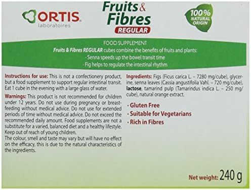 אורטיס - בריאות עיכול - פירות וסיבים - רגילים - 240 גרם
