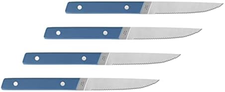 מיסן סטייק סכיני סט של 4-משונן סטייק סכין סט-ארבעה נירוסטה משונן סטייק סכיני-כחול