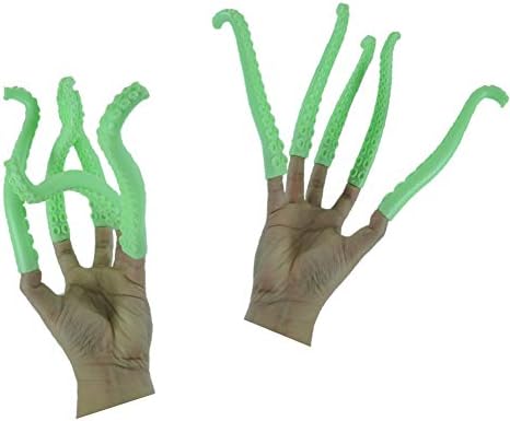 5 בובות זרועות אצבעות סיליקון ירוקות