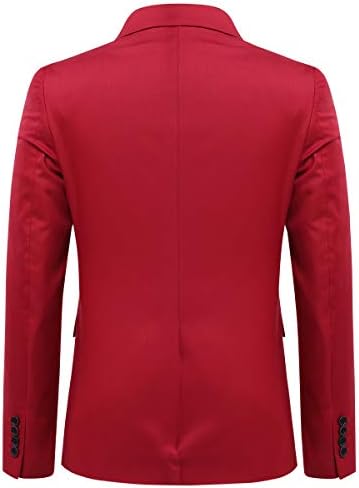 Cloudstyle Mens Mens Blazer Slim Fit 2 כפתור כפתור מעיל עסקים מעיל ספורט דש מחורץ